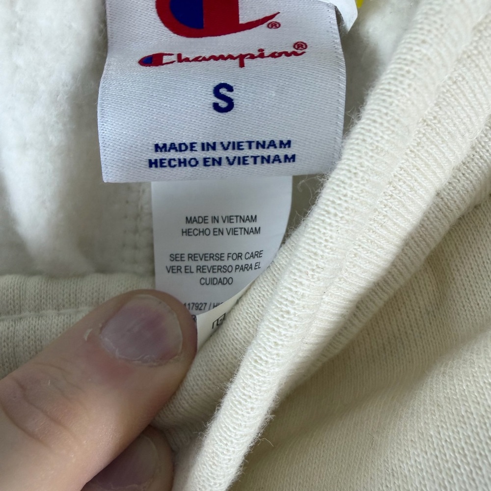 Champion Men's Fleece Shorts - Light Off-White S - Picture 8 of 8